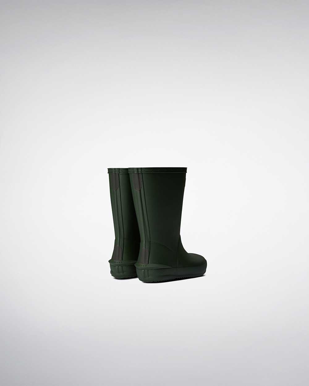 Hunter First Norris Kids Rain Boots NZ-24819Y Green
